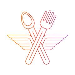 Food delivery. Catering. Fast food area.