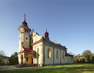 Fototapeta na wymiar Church in Piatkowa Ruska‎. Poland 