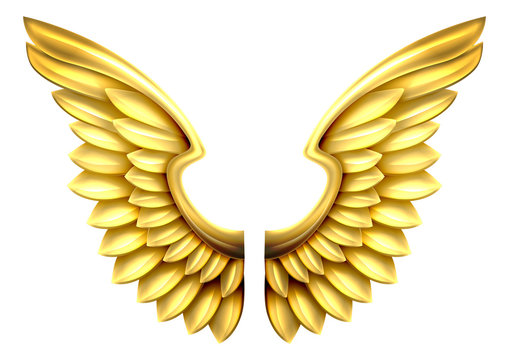 Metal Gold Wings