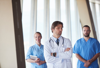 group of medical staff at hospital