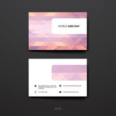 Fototapeta premium Set of brochure, poster design templates in World AIDS Day style