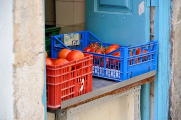 Tomatenverkauf in Portugal