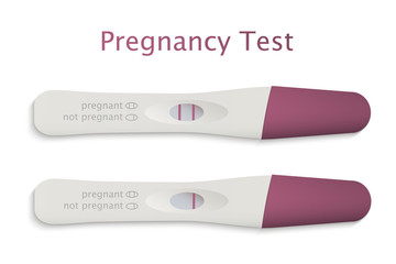 Positive and Negative Pregnancy Test