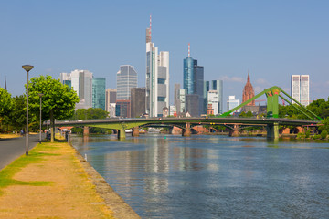 Frankfurt at a summer morning