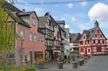 Obraz premium typical square in Cochem
