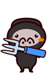 フォークを持った動物シリーズ