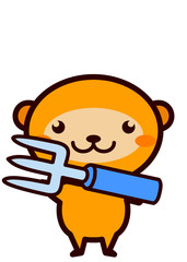 フォークを持った動物シリーズ