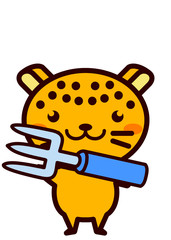 フォークを持った動物シリーズ