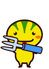 フォークを持った動物シリーズ