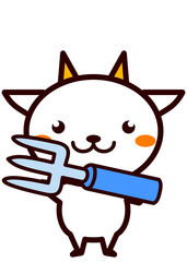 フォークを持った動物シリーズ
