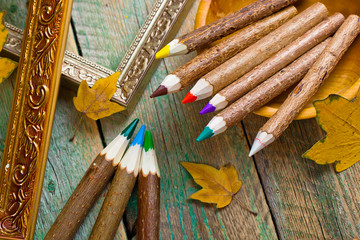 Paints and brushes 