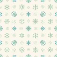 Seamless pattern with snowflakes