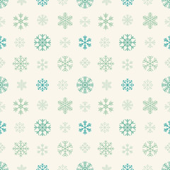 Seamless pattern with snowflakes