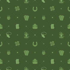Seamless pattern with Lucky Charms