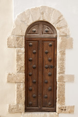 Brown Wooden Door; Ibiza