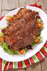 Roasted pork neck