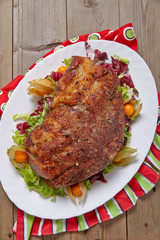 Roasted pork neck