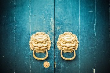 antique oriental door knocker