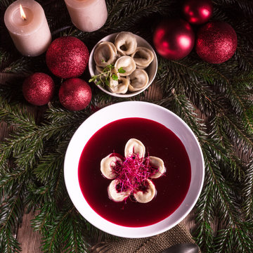 red borscht soup