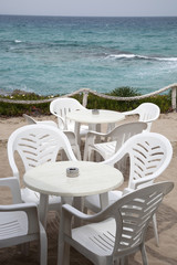 Cafe Table and Chairs, Formentera, Balearic Islands