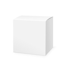 Fototapeta premium Realistic White Package Box. 