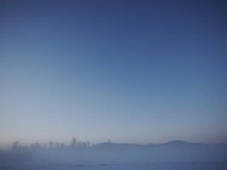 Fototapeta premium beautiful landscape snow