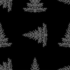christmas tree seamless pattern