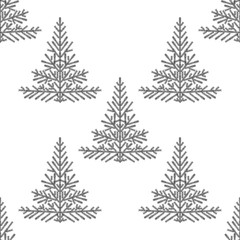 christmas tree seamless pattern