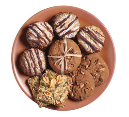 Plate with different cookies