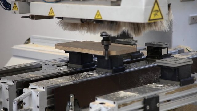 milling machine on wood