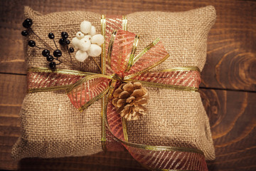 Beautiful Christmas holiday gift shopping background. Element for design