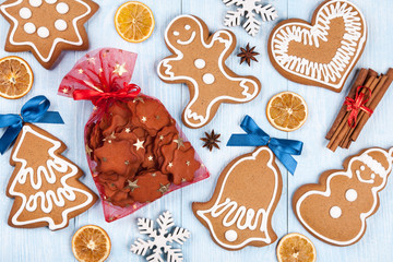 Christmas gingerbread cookies