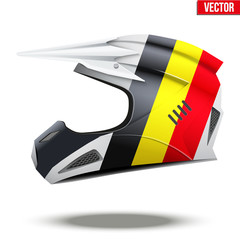 Belgium Flag on Motorcycle Helmets