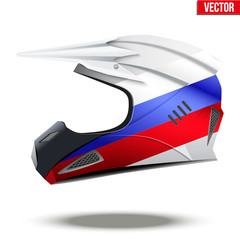 Russia Flag on Motorcycle Helmets