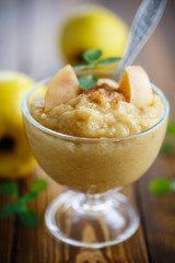 mashed sweet caramelized quince