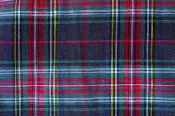 Tartan pattern material