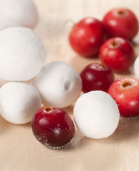 Cranberry in a sugar powder