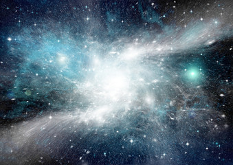 galaxy in a free space