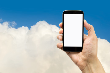 i am in the cloud with my smartphone