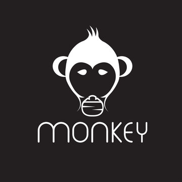 monkey vector design template