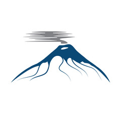 vector abstract illustration of volcano Cotopaxi in Ecuador © UVAconcept