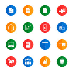 Fototapeta premium Office simply icons