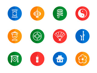 Chinese New Year simply icons