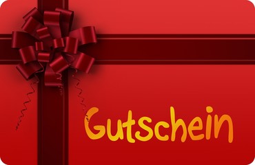 Gift card with festive bow