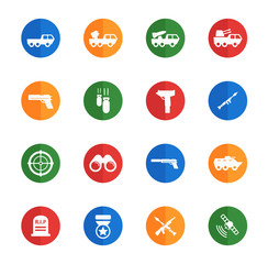 Military simply icons