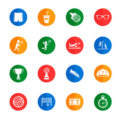 Volleyball simply icons
