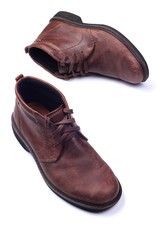 Mens shoes isolated on white