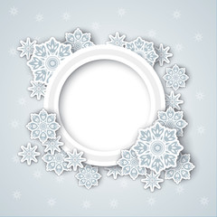 Snowflakes background