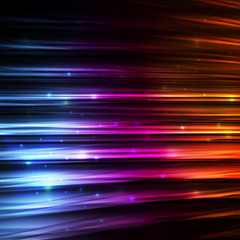 Neon abstract lines design on dark background concept vector