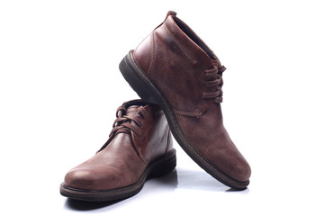 Mens shoes isolated on white